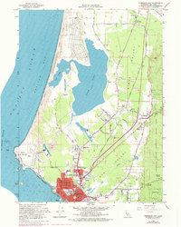 Map of Crescent City, CA in 1966 | Pastmaps